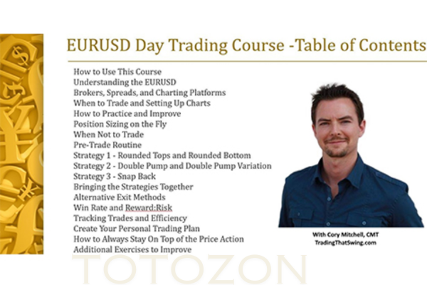 The EURUSD Day Trading Course By Cory Mitchell - Trade That Swing image