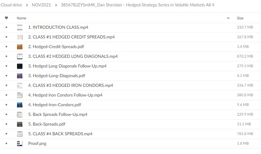 38567BJZYSmMK Hedged Strategy Series in Volatile Markets All 4 By Dan Sheridan