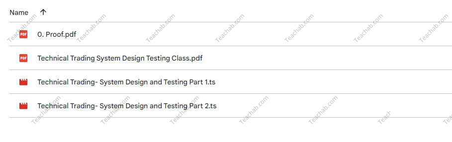 40271TqG4tJG4 Technical Trading System and Design Testing Class with Jeff Bierman