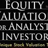 A detailed financial model illustrating equity valuation techniques.