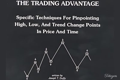 A trader analyzing financial charts and data on multiple screens, representing the trading advantage.