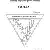 A trader analyzing gold price charts using the Symmetrycs Trading Method on multiple screens.