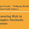 Experts Franke, Hardle, and Stahl discussing stochastic risk measurement techniques at a conference.