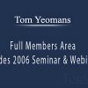 Full Members Area (Icludes 2006 Seminar & Webinars) by Tom Yeomans image