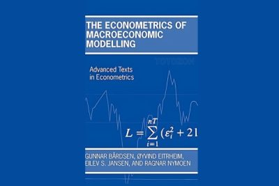 Graphs and mathematical formulas from The Econometrics of Macroeconomic Modelling illustrating complex economic theories.