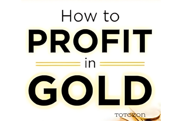 Illustration of gold bars and coins representing gold investment strategies 1