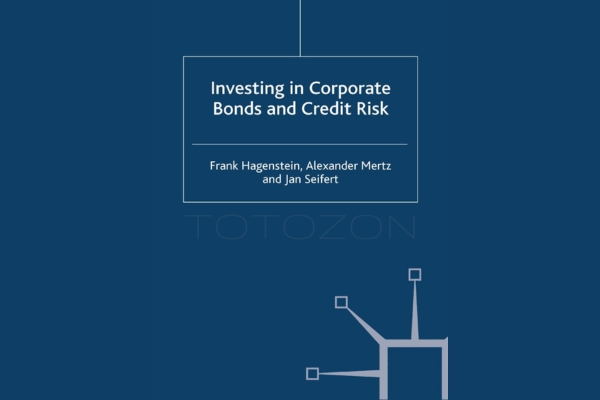 Investor analyzing corporate bonds on a digital screen with graphs and data