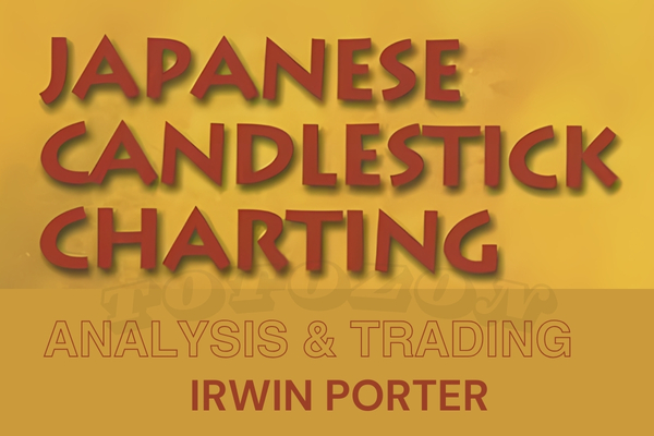 Irwin Porter analyzing a detailed candlestick chart on a digital screen, highlighting key trading patterns and strategies.