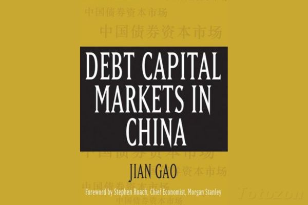 Jian Gao discussing debt capital markets in China at a financial conference.