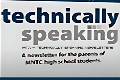 MTA – Technically Speaking Newsletters image