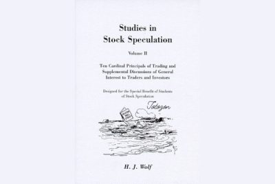 Studies in Stock Speculation by H.J. Wolf, reflecting the complexity and intrigue of the stock market.