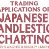 Trader analyzing Japanese candlestick charts for market trends and patterns.