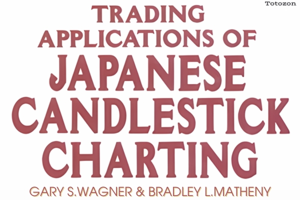 Trader analyzing Japanese candlestick charts for market trends and patterns.