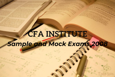 A student studying with CFA sample and mock exams spread on a desk