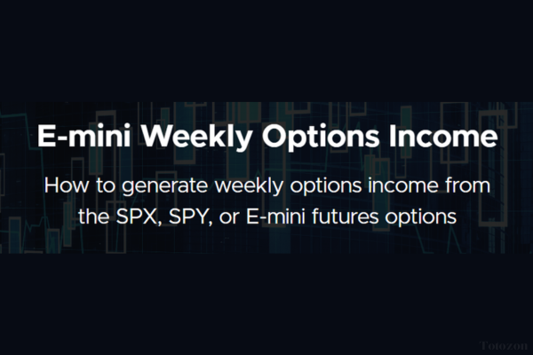 A trader analyzing E-mini weekly options charts on a computer screen