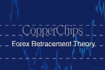 A trader analyzing Forex charts with Fibonacci retracement levels using CopperChips.