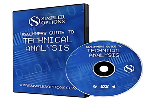 A trader analyzing a candlestick chart on a computer screen, representing technical analysis for beginners