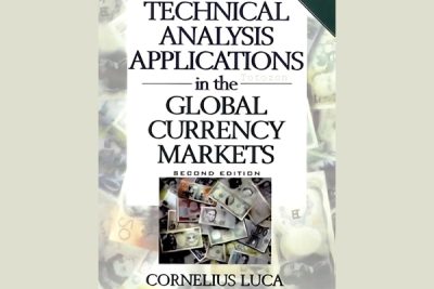 A trader analyzing currency charts using technical analysis tools, as explained by Cornelius Luca.