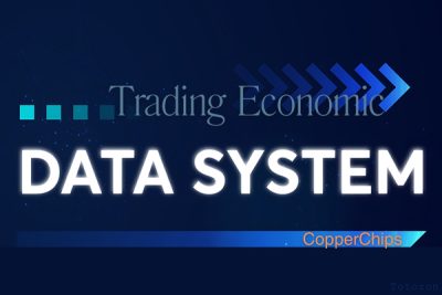 A trader analyzing economic data on a computer screen using CopperChips for informed trading decisions 2