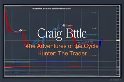 A trader analyzing market cycles on a computer screen, applying Craig Bttlc’s methods.