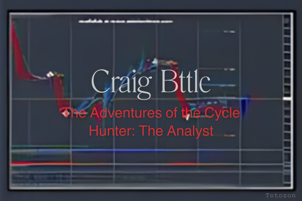 A trader analyzing market cycles on a computer screen applying Craig Bttlcs methods. 3 1