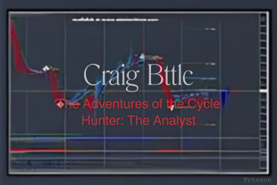 A trader analyzing market cycles on a computer screen, applying Craig Bttlc’s methods. (3)