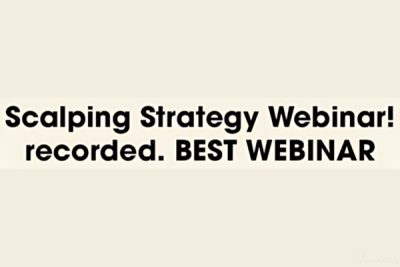 A trader participating in a scalping strategy webinar, focusing on charts and indicators