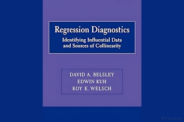 An analyst examining regression diagnostics charts and data