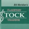 An illustration of planetary alignments over a stock market chart, highlighting key trading opportunities as conceptualized by Bill Meridian.