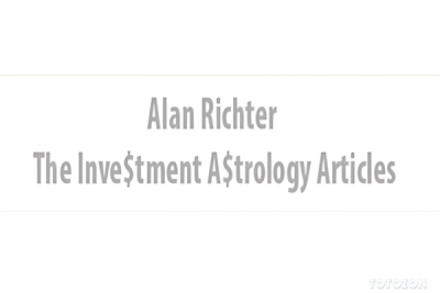 Astrologer analyzing financial charts with planetary positions