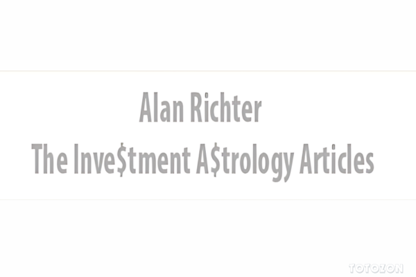 Astrologer analyzing financial charts with planetary positions