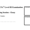 CFA Level 3- Examination Morning Session – Essay (2004)