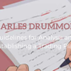 Chart analysis and notes representing Charles Drummond's trading plan methods