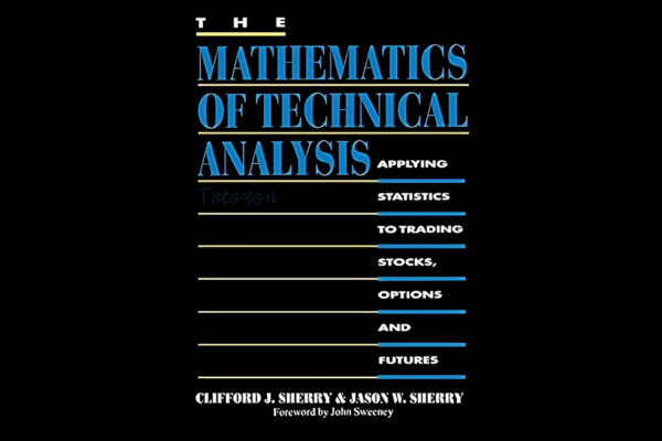 Clifford Sherry explaining technical analysis on a digital board filled with complex mathematical formulas and stock charts.