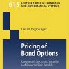 Complex charts and graphs illustrating bond options pricing strategies