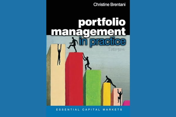 Cover of Christine Brentani's book, highlighting a graph and portfolio icons