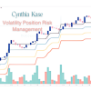 Cynthia Kase explaining volatility risk management techniques with a financial chart in the background