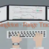 D. Singleton explaining range trading strategies on a financial chart