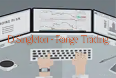 D. Singleton explaining range trading strategies on a financial chart