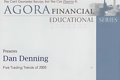 Dan Denning analyzing financial charts to explain the trading trends of 2005 1