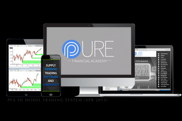 Detailed graphical representation of the PFA SD Model Trading System in action