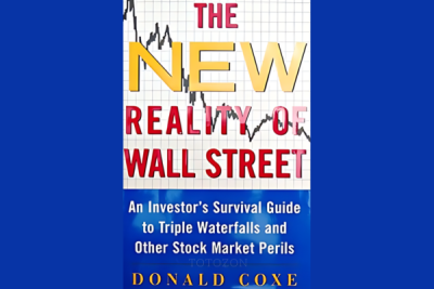 Donald Coxe presenting on The New Reality Of Wall Street with charts reflecting market trends and economic data.