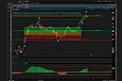 Elliott Wave Indicator Suite for ThinkorSwim with Fibonacci retracements and extensions for precise market analysis and trading strategy