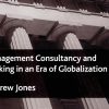 Illustration of management consultancy and banking in the era of globalization.