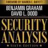 Image of the cover of 'Security Analysis Sixth Edition,' featuring the names Benjamin Graham, David Dodd, and Warren Buffett.