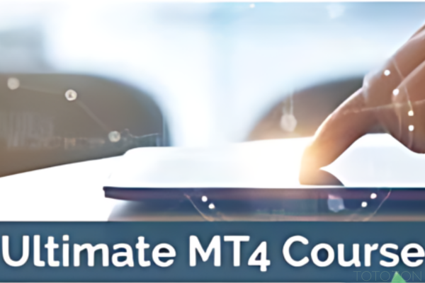 Interactive learning platform showing the Ultimate MT4 Course with engaging tutorials and live trading examples.