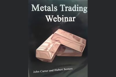 John Carter presenting at a webinar on trading precious metals