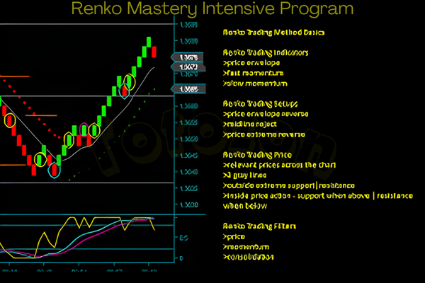 Screenshot of Renko charts being analyzed during a live trading session