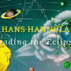 Stock market chart with eclipse illustration symbolizing market volatility during celestial events.