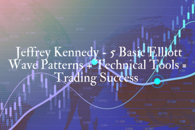 Trader analyzing Elliott Wave patterns on a financial chart using technical tools